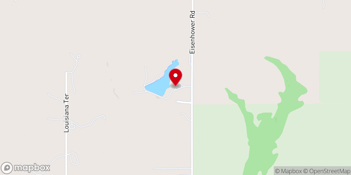 Map showing location of Amazing Grace Baptist Camp