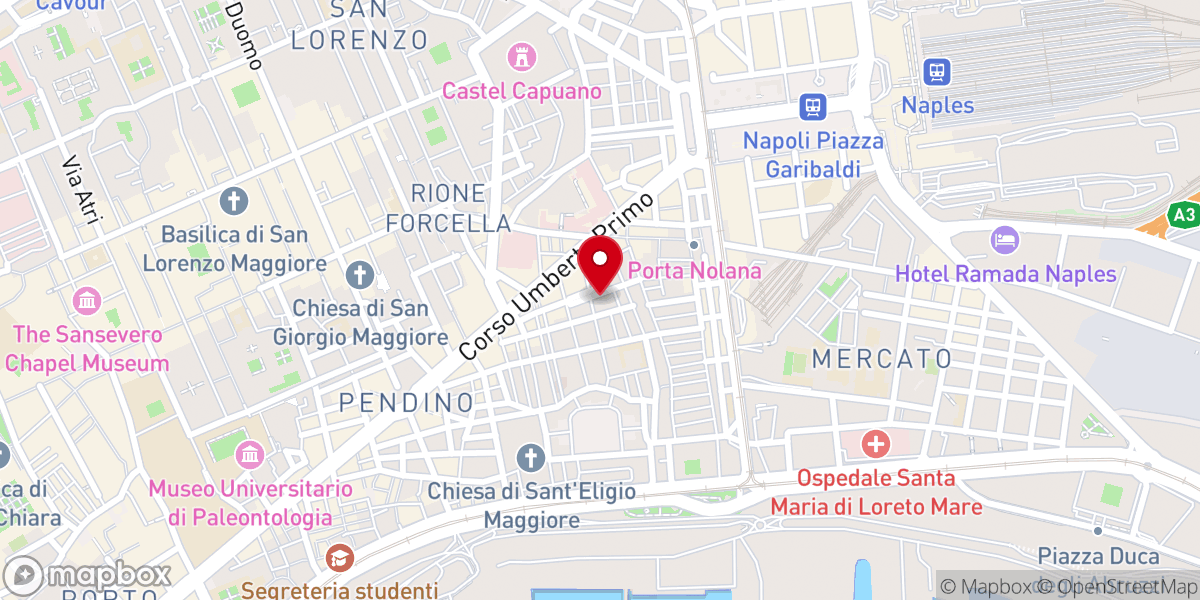 Map showing location of Santa Maria La Scala