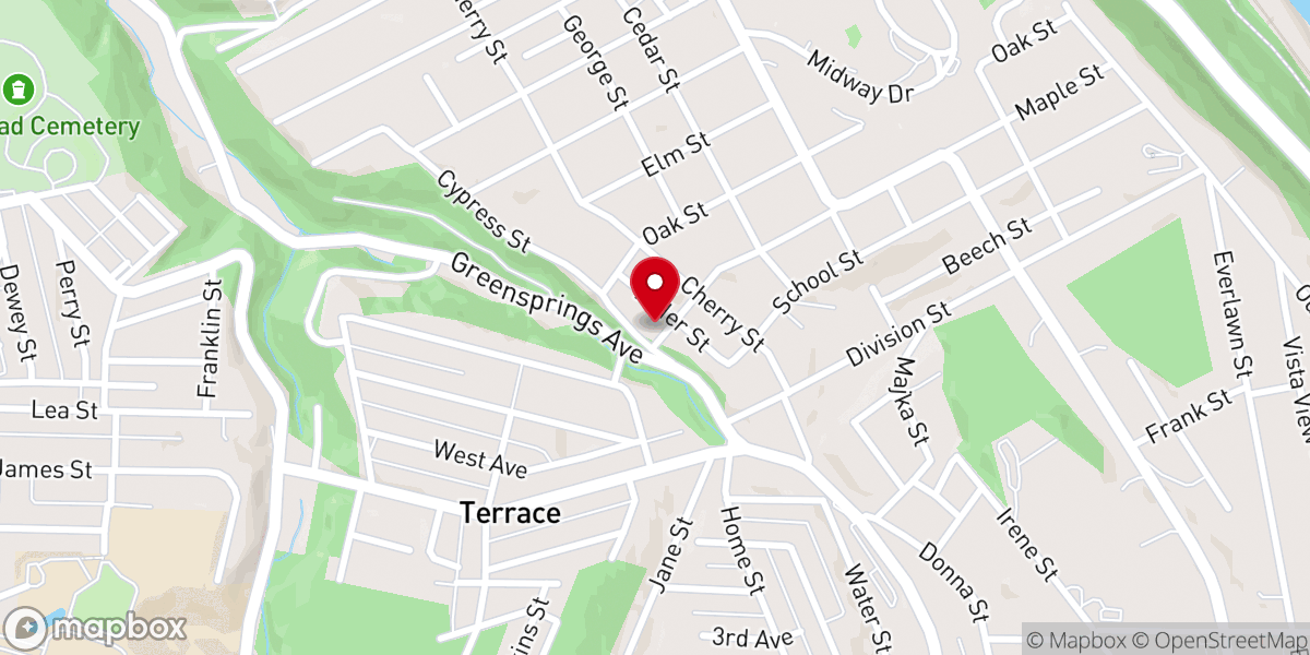 Map showing location of First Baptist Church Of West Mifflin