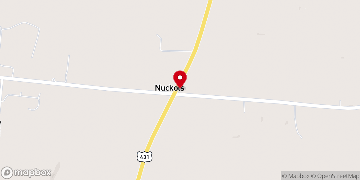 Map showing location of Harvest Vision Church