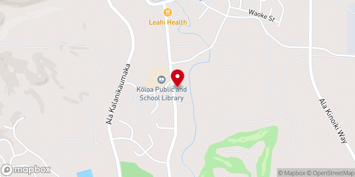 Map showing location of Parrish Kauai (South Shore Front Office)