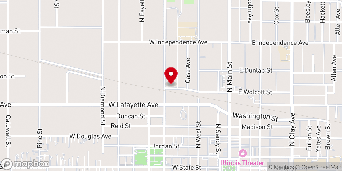 Map showing location of Aire Serv of Jacksonville