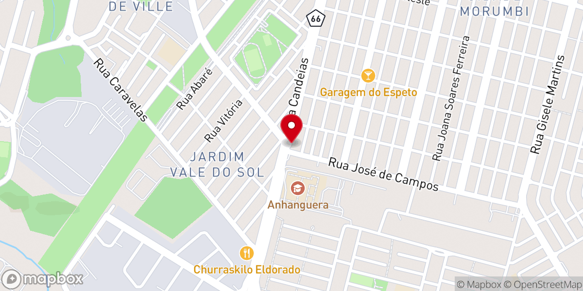 Map showing location of Igreja Pentecostal Caminhado com Cristo