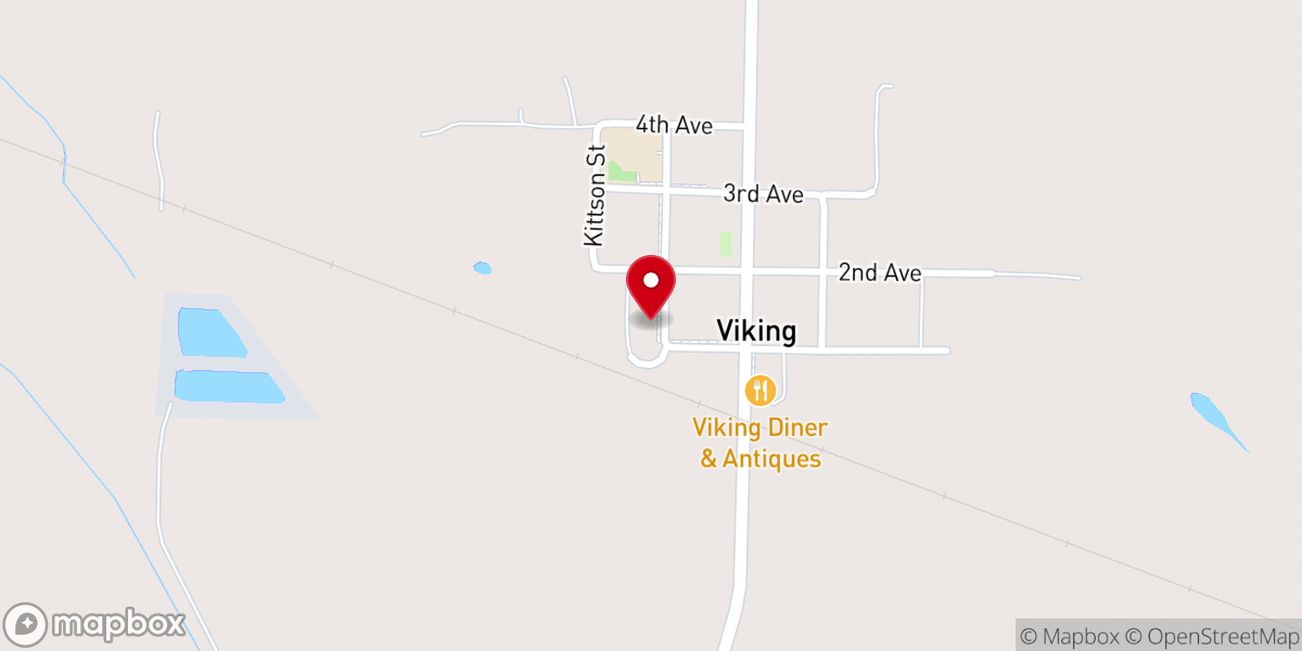 Map showing location of Zion Lutheran Church