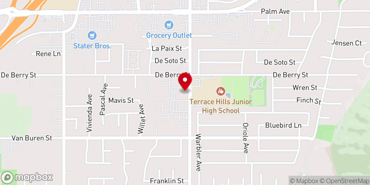 Map showing location of Church of Fire in Christ
