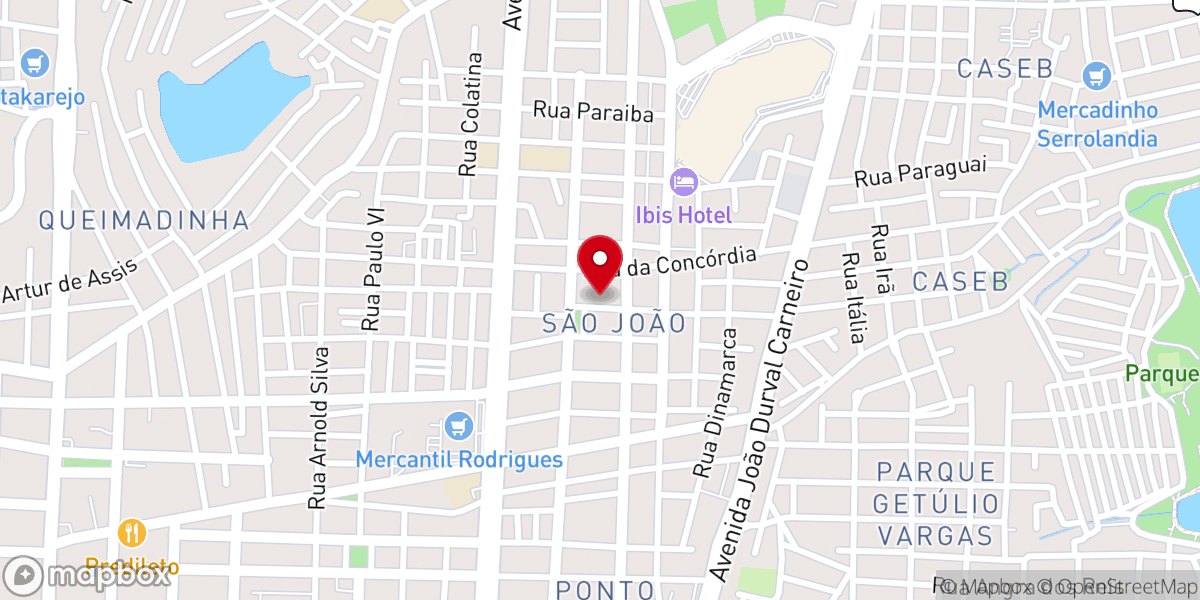 Map showing location of Igreja Assembleia de Deus Campo Eclesiástico Feira de Santana (Sede - Ministério de Madureira)