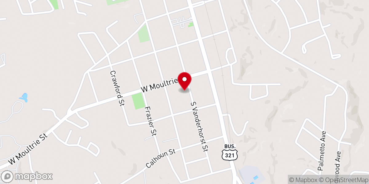 Map showing location of Calvary Presbyterian Church
