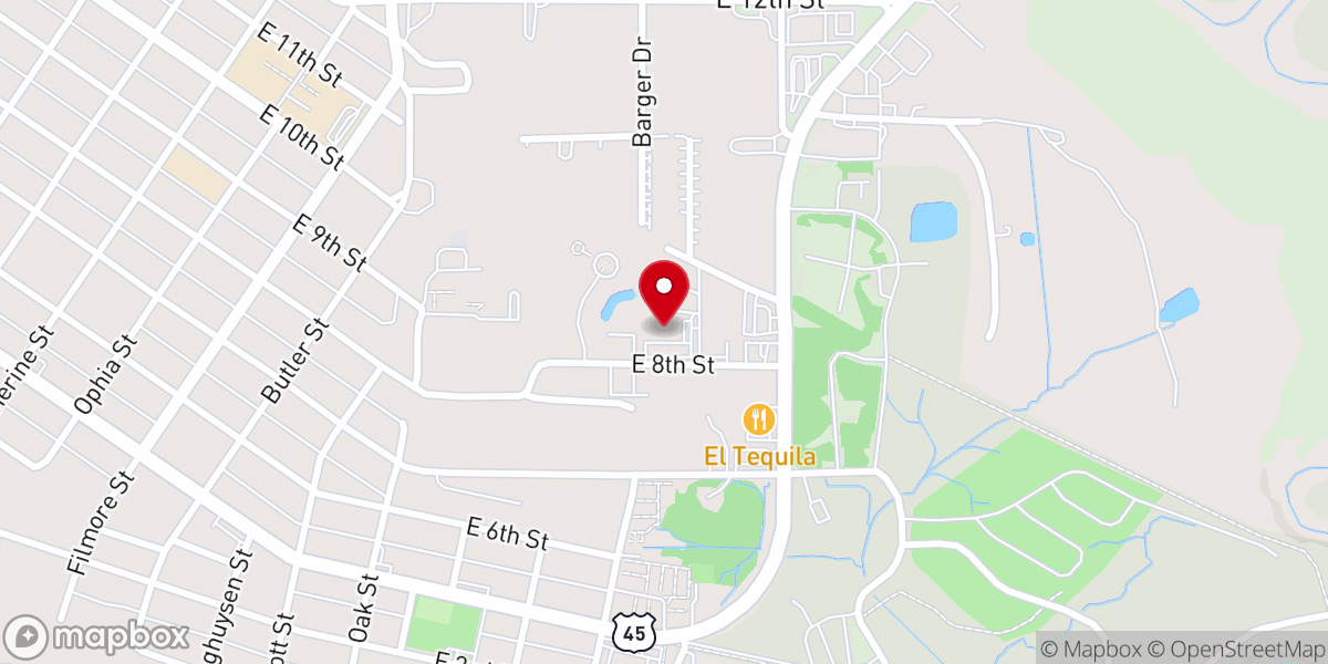 Map showing location of SuperBowl Metropolis
