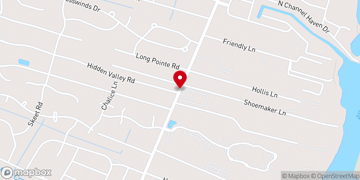 Map showing location of Harbor United Methodist Church - Food Distribution Center