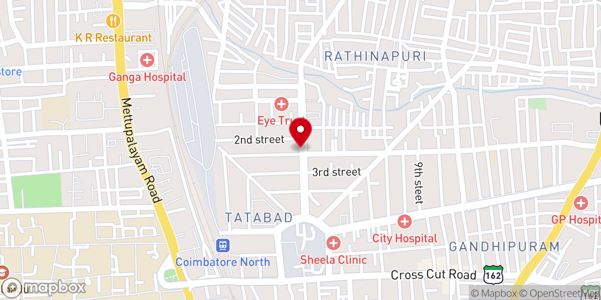 Map showing location of Harvest City Church Of God (Kerala State)