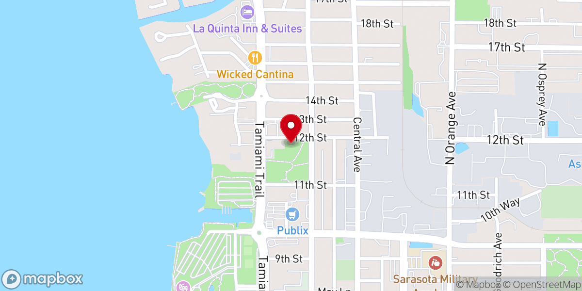Map showing location of Crocker Memorial Church
