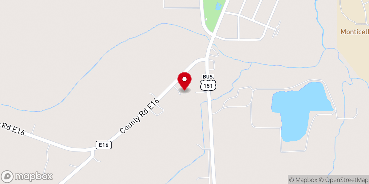 Map showing location of Berean Bible Church