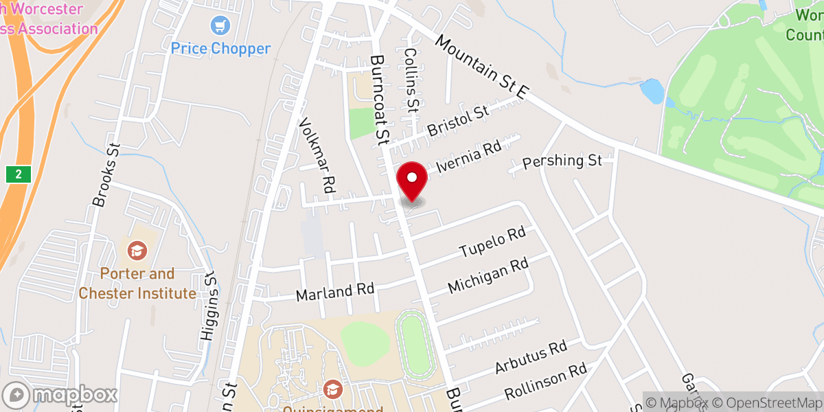 Map showing location of The Church on Seven Hills