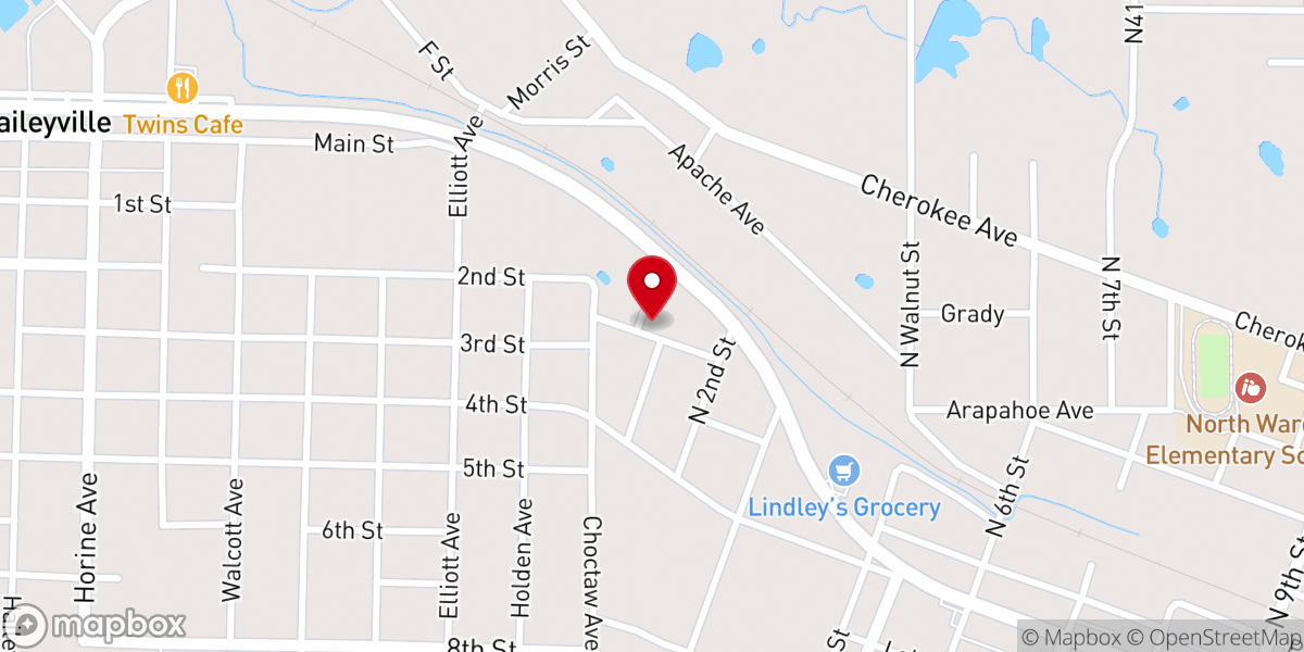 Map showing location of Edgewood United Methodist Prsng