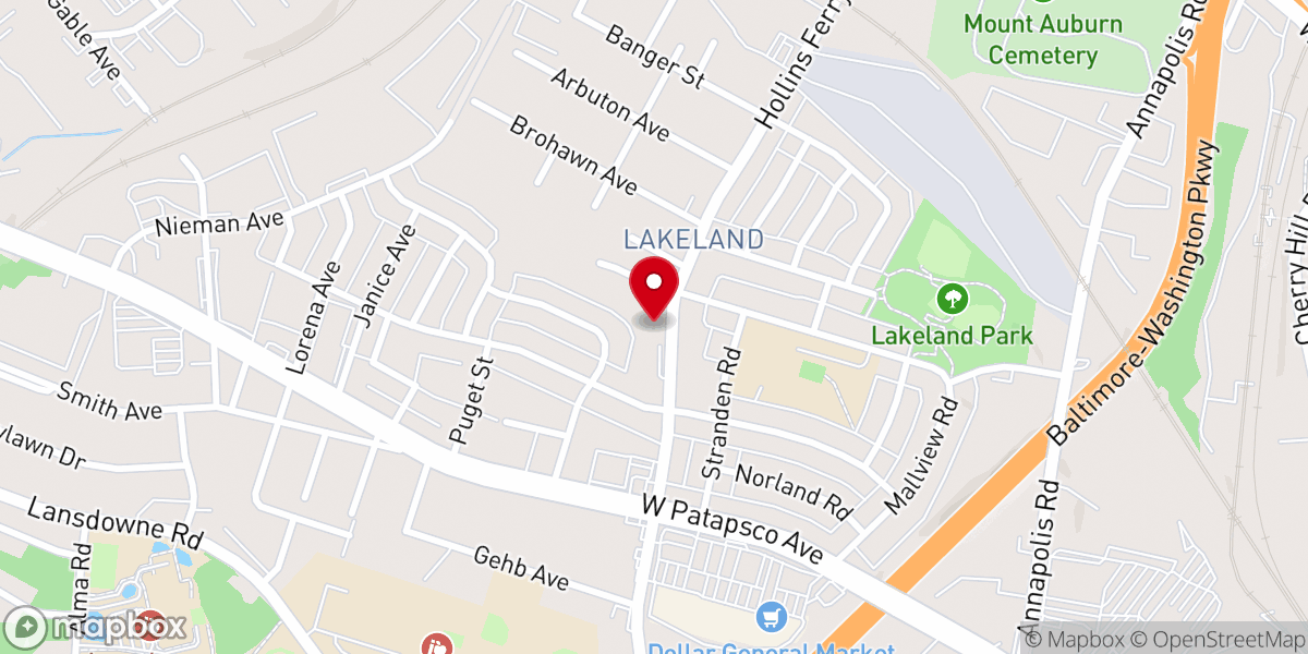 Map showing location of Freedom Temple AME Zion Church