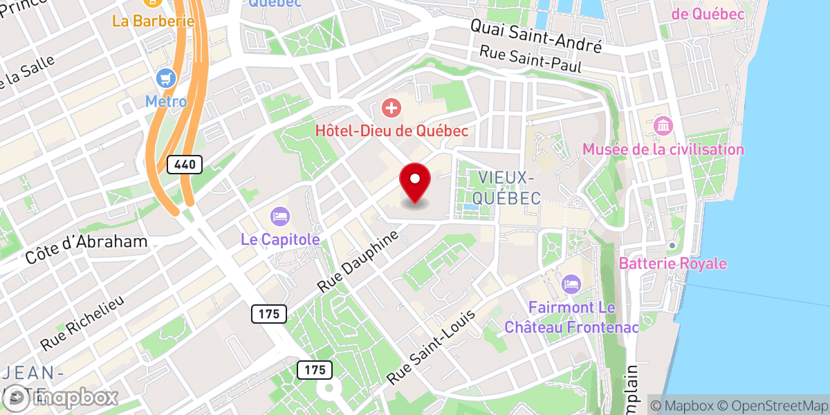 Map showing location of Résidence des Frères des écoles chrétiennes