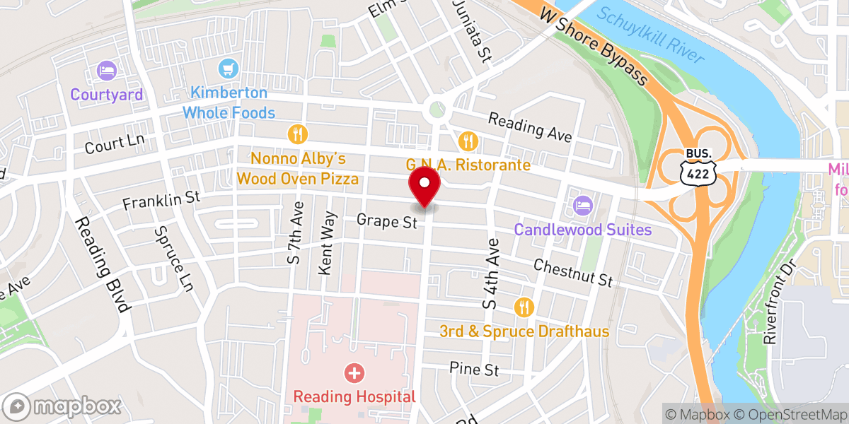 Map showing location of Vision Golgota Church