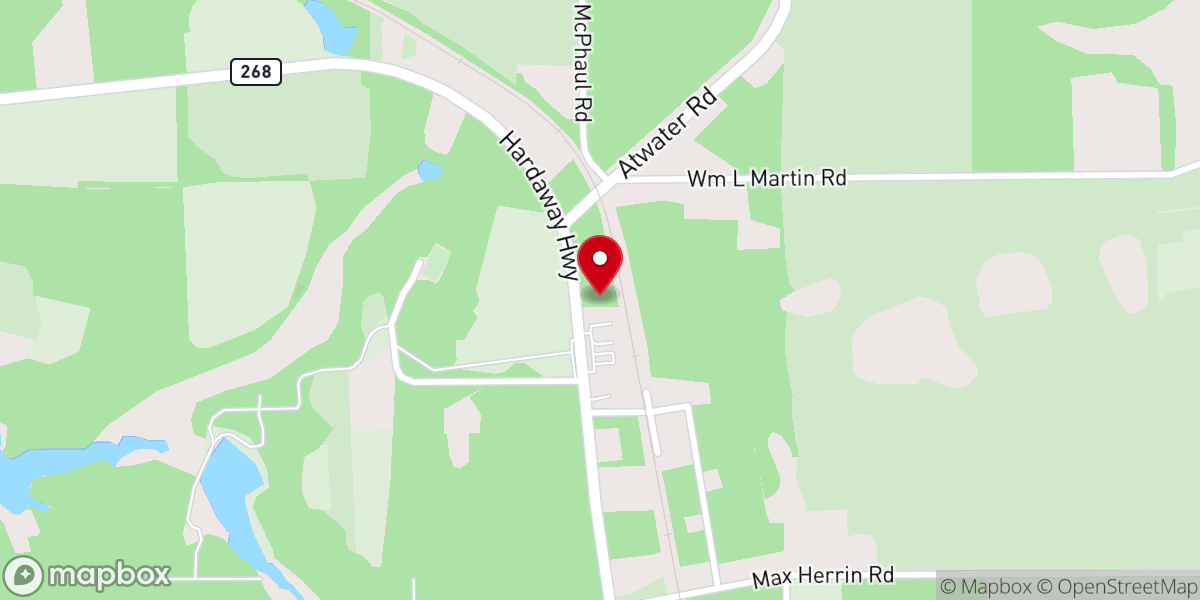 Map showing location of Pastor Titus Deas