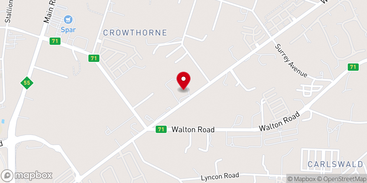 Map showing location of True North Church