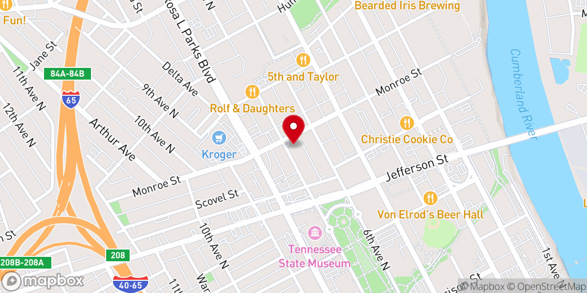 Map showing location of Assumption Church