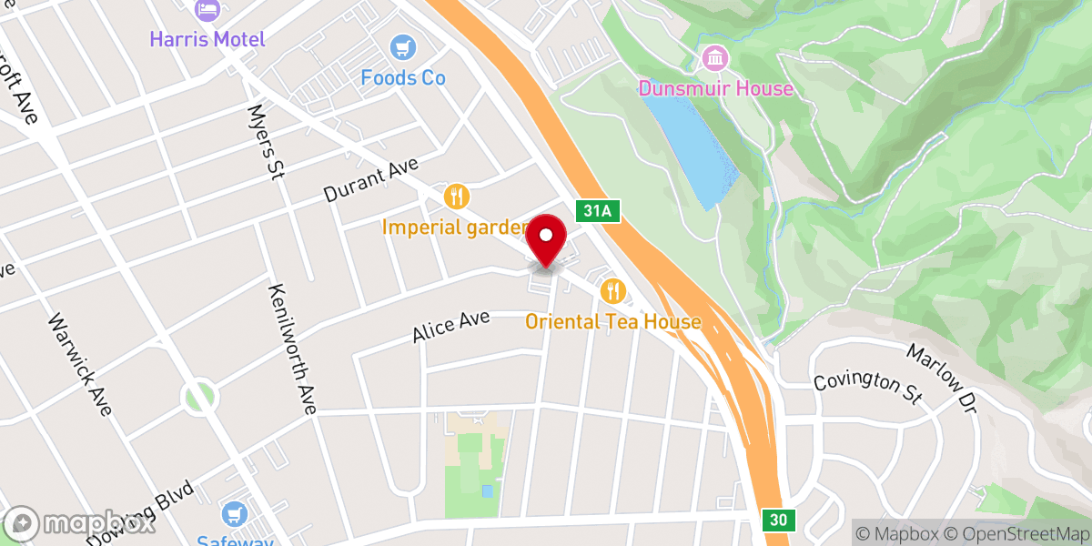 Map showing location of Fairhaven Bible Chapel
