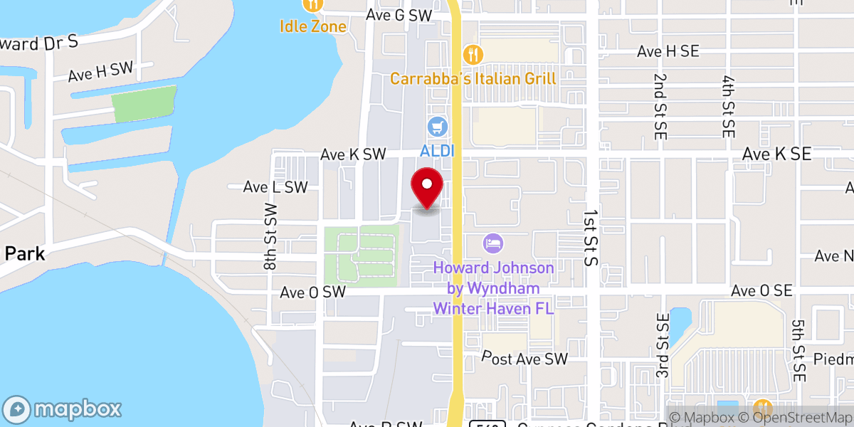 Map showing location of The Dwelling Place