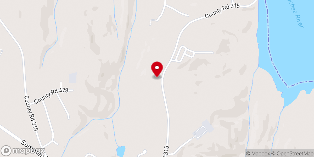 Map showing location of The Pentecostals of Phenix City