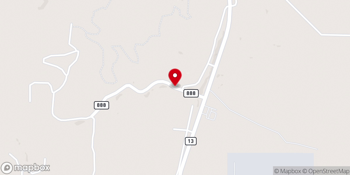 Map showing location of Roosevelt State Park