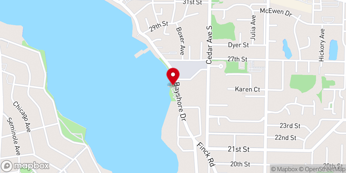 Map showing location of Lions Park