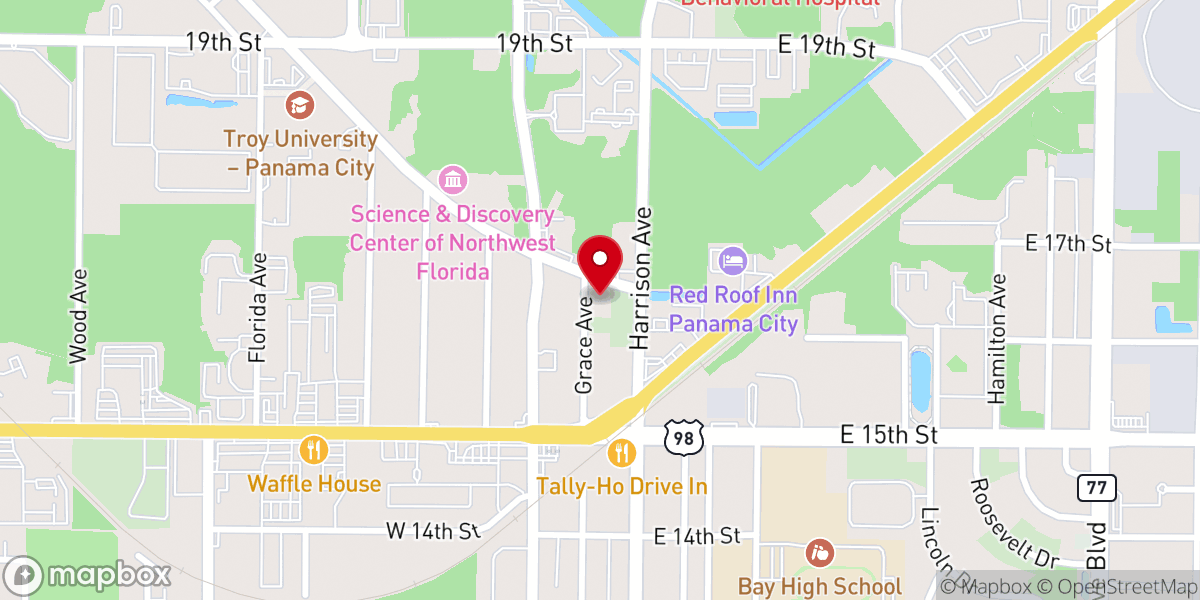 Map showing location of Cornerstone Family Fellowship