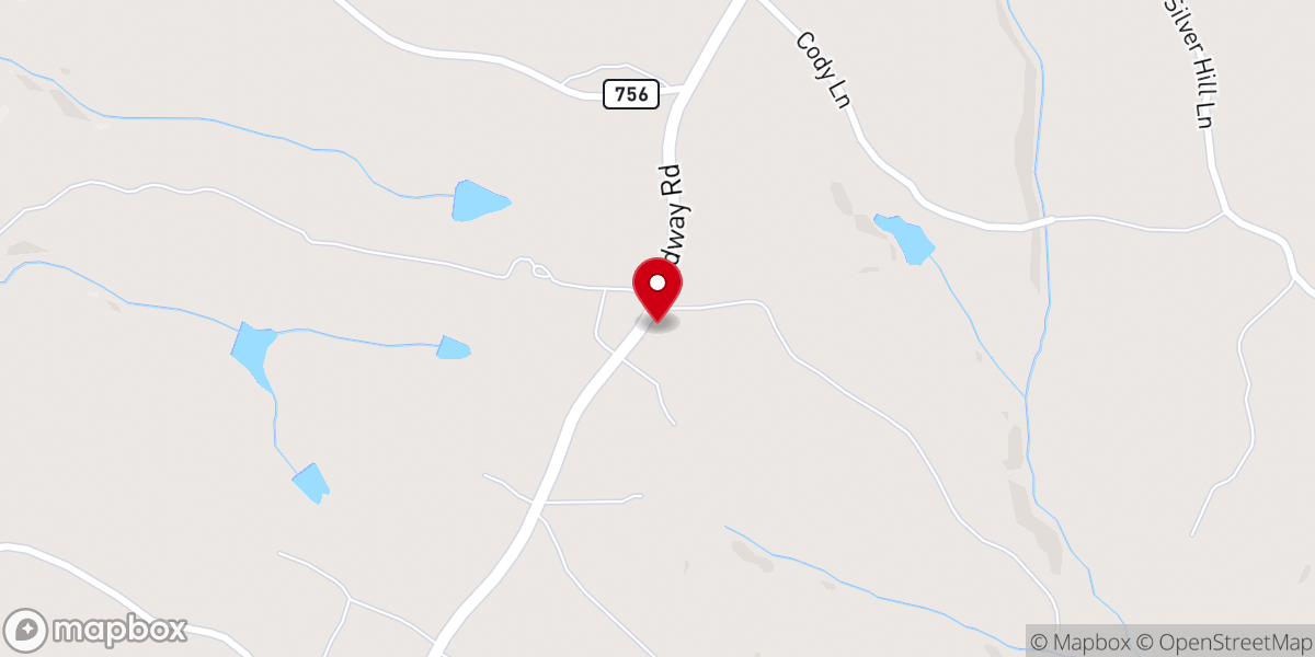 Map showing location of Nazareth Baptist Church