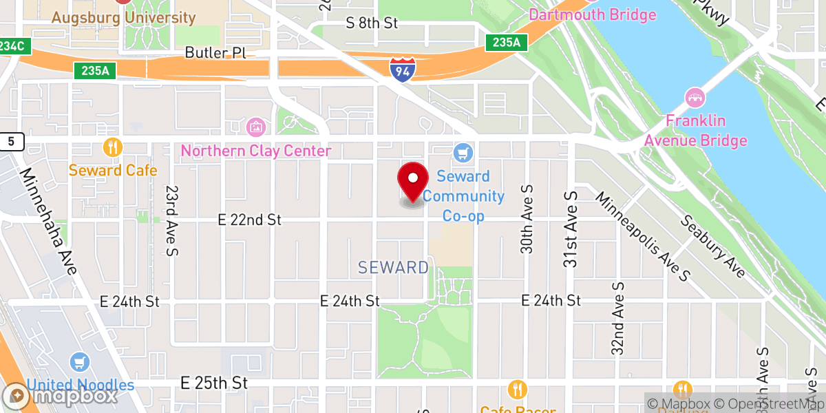 Map showing location of Faith Mennonite Church