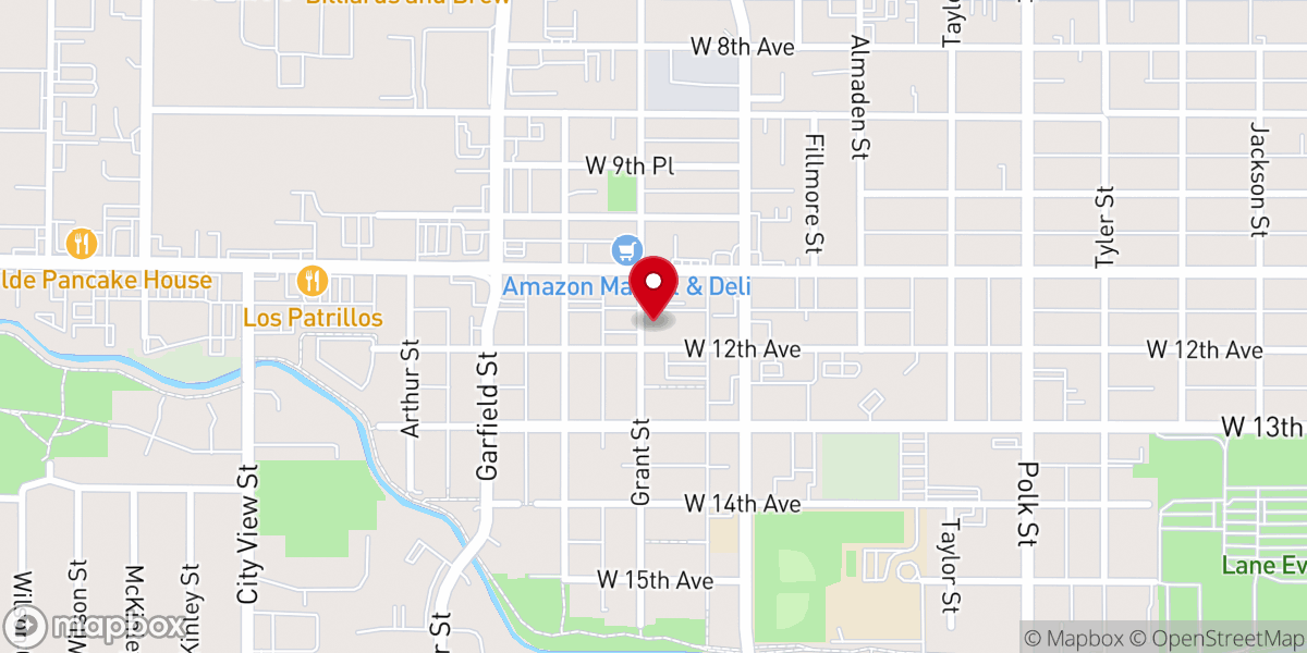 Map showing location of Westside Apostolic