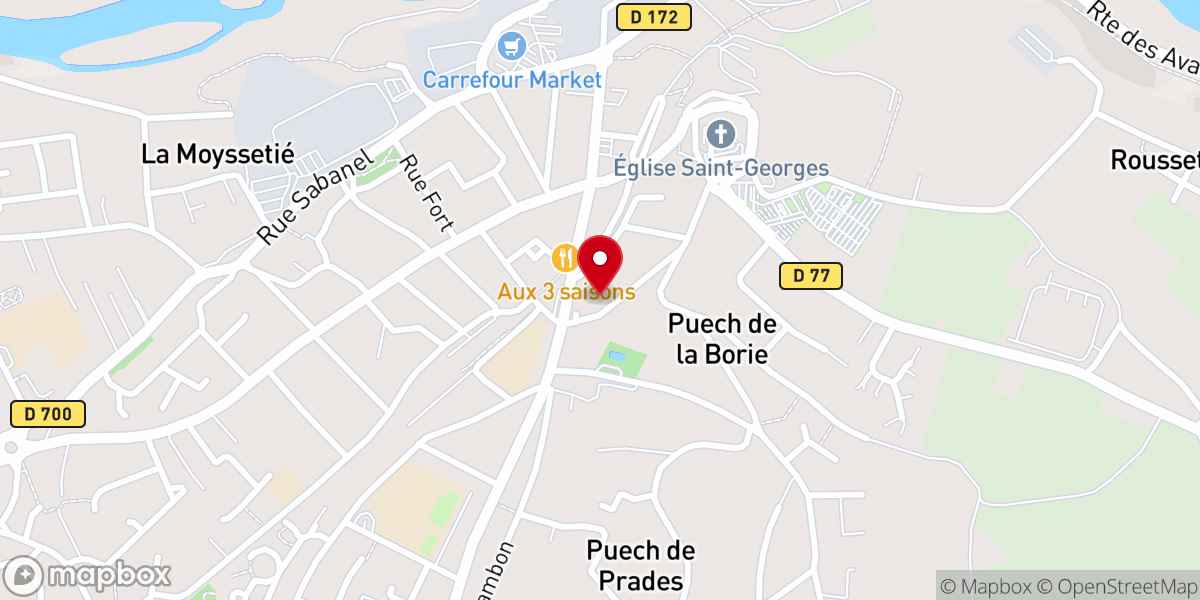 Map showing location of Chapelle Notre Dame du Groc