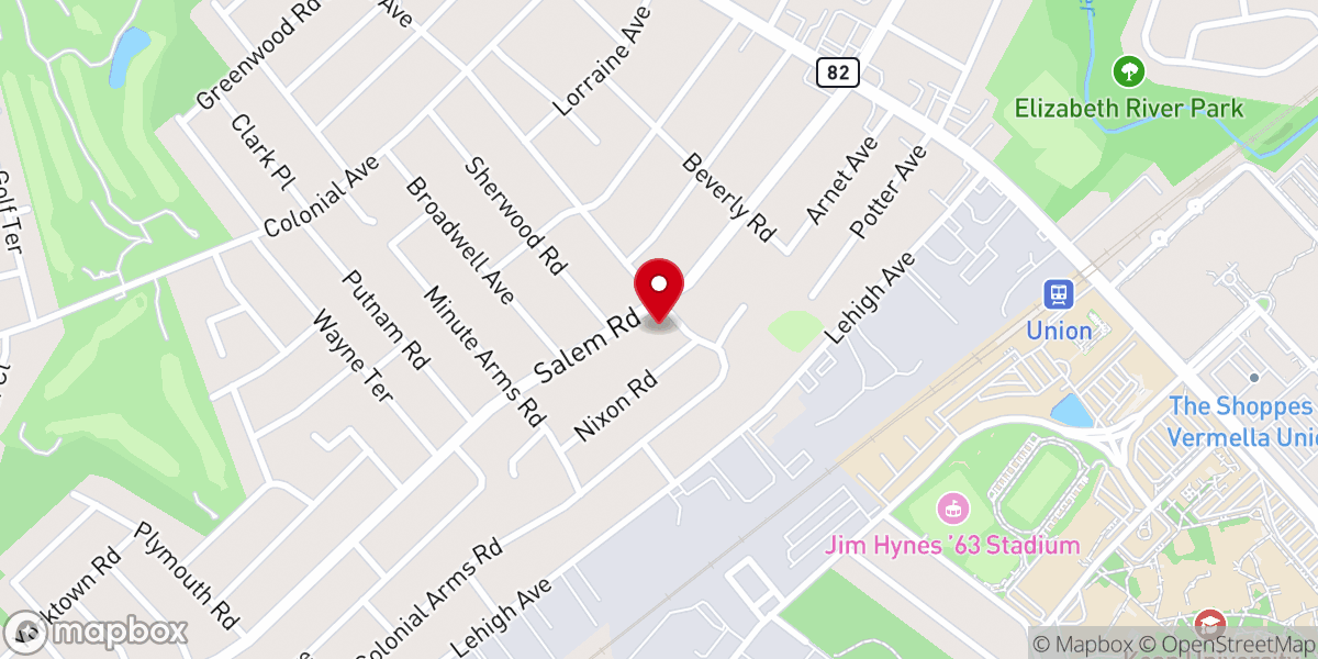 Map showing location of Townley Presbyterian Church