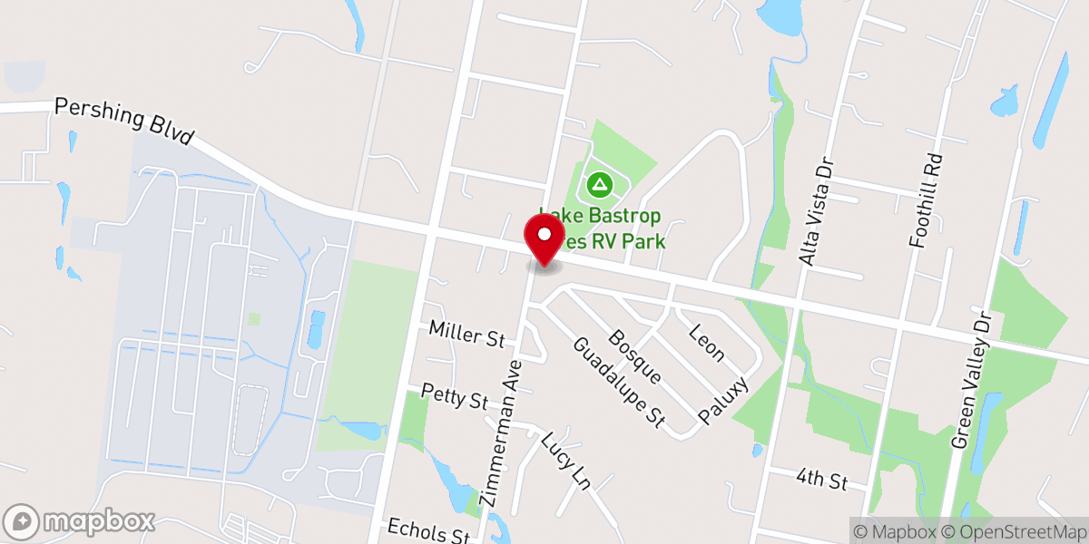 Map showing location of Blessed Hope Cogic