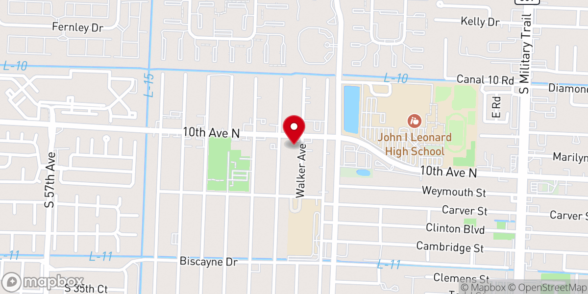 Map showing location of Iglesia del Nazareno Maranatha
