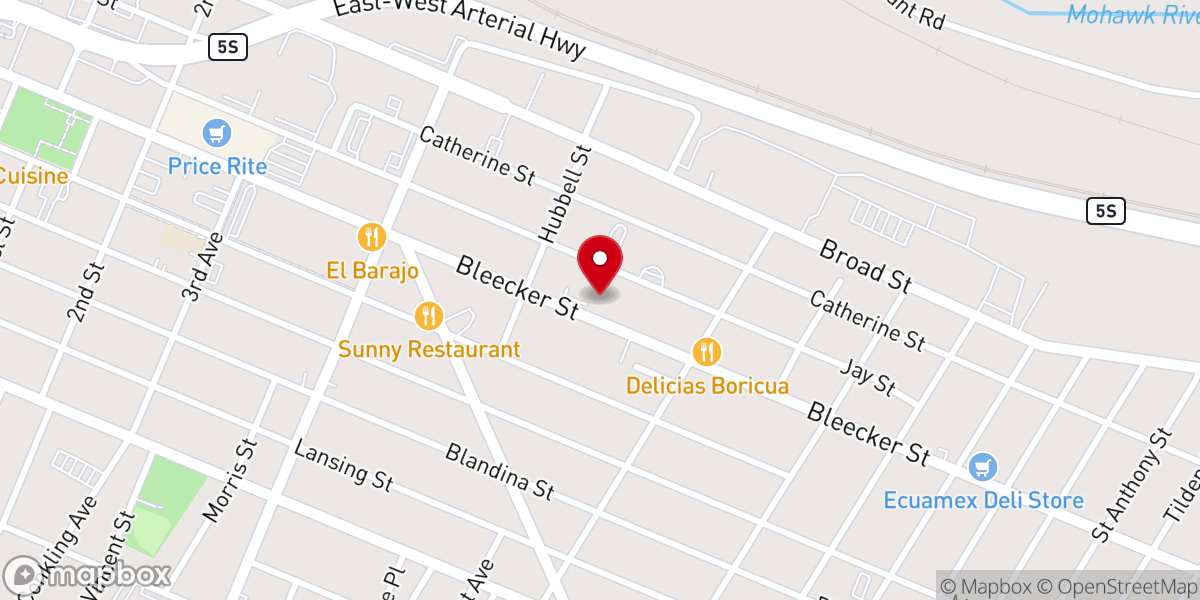 Map showing location of Peter Spencer UAME Church