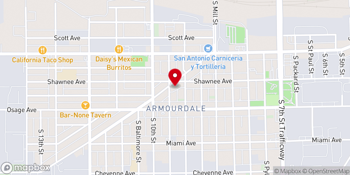 Map showing location of Central United Methodist Church