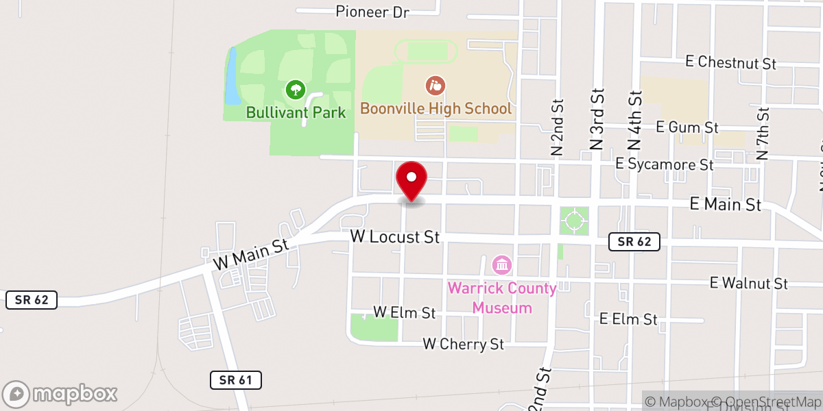 Map showing location of American Table- Boonville