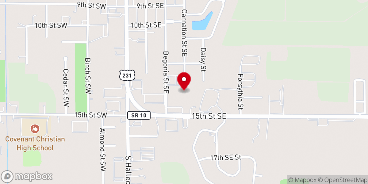 Map showing location of Demotte Christian School