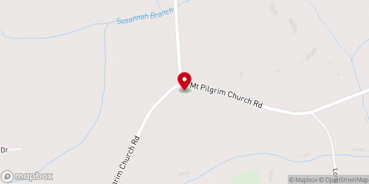 Map showing location of Mt Pilgrim Lutheran Church