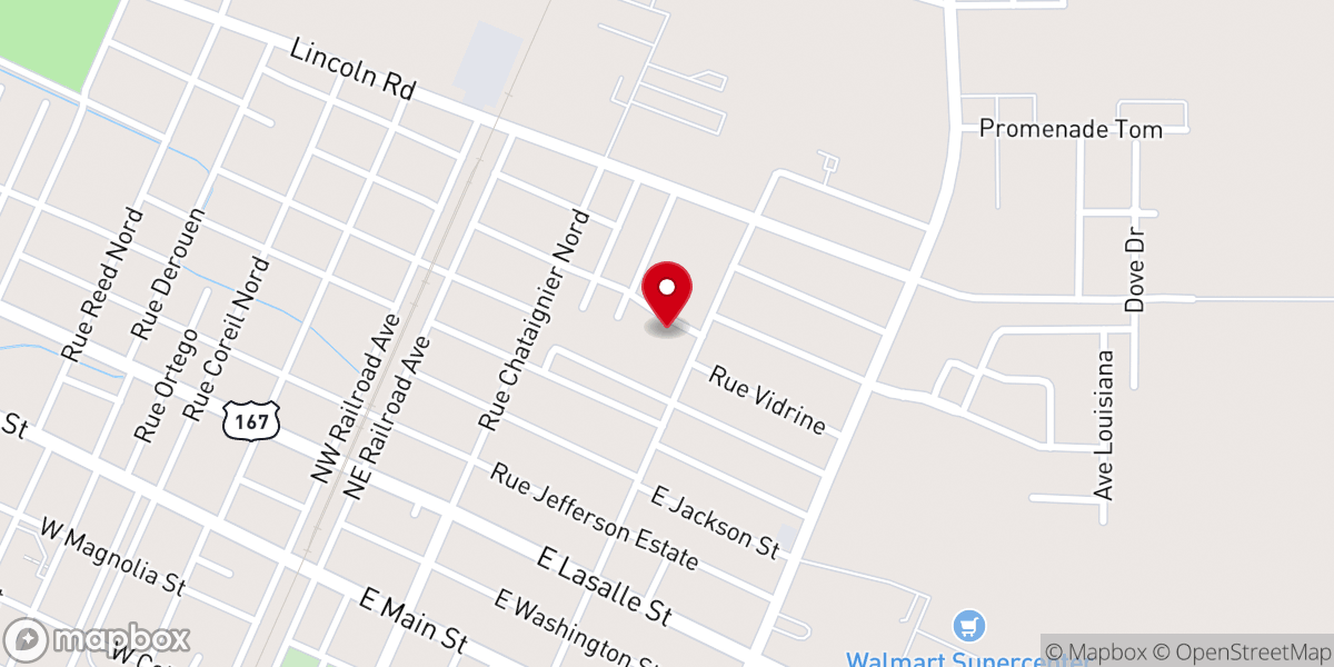 Map showing location of Ninth Baptist Church