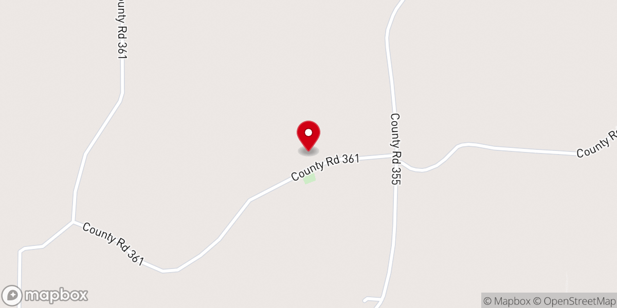 Map showing location of Oak Ridge Church