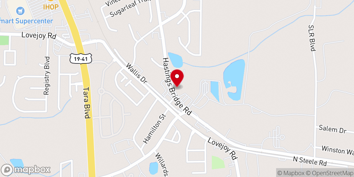 Map showing location of Victorious Life Bible Church
