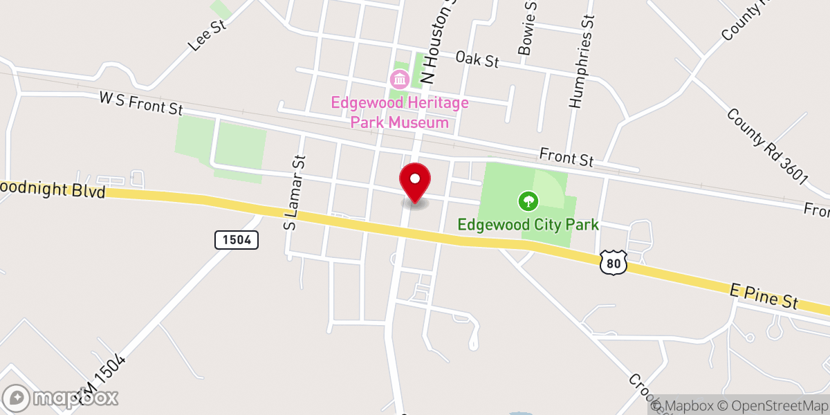 Map showing location of Cheatham Memorial Methodist Church