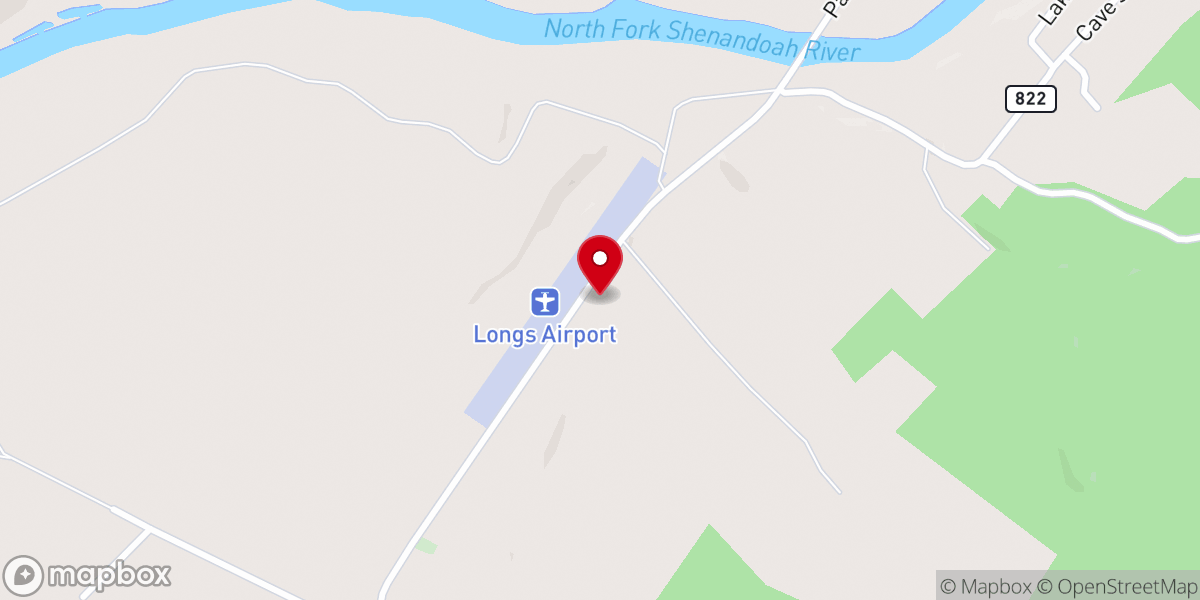 Map showing location of Longs Airport-VA32
