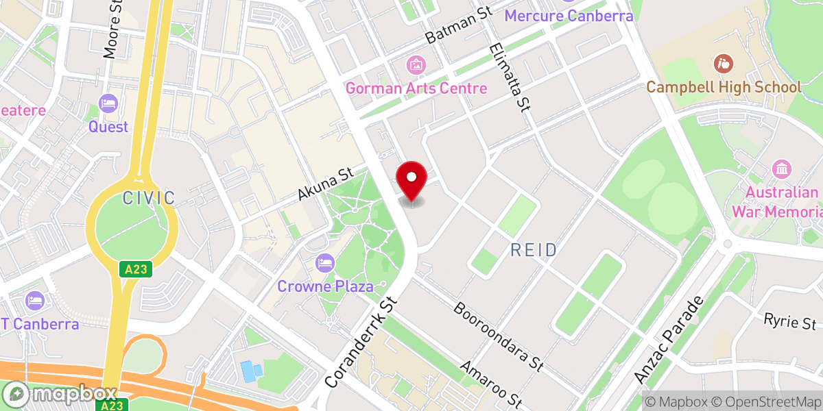 Map showing location of St Peter’s Lutheran Church