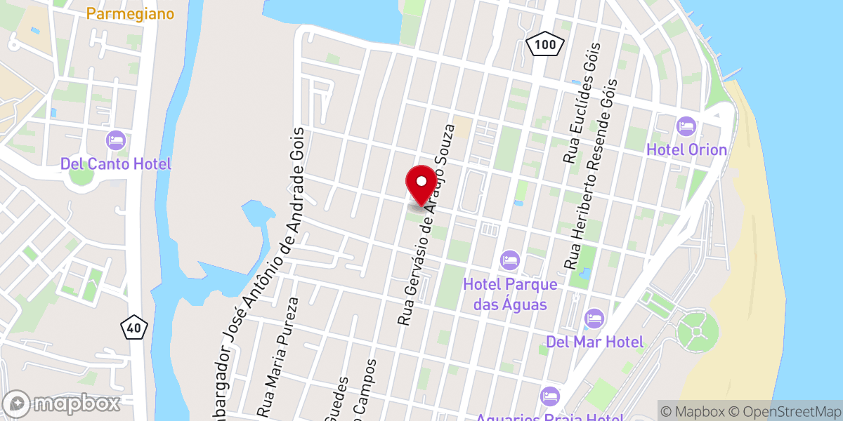 Map showing location of N Sra. Guadalupe