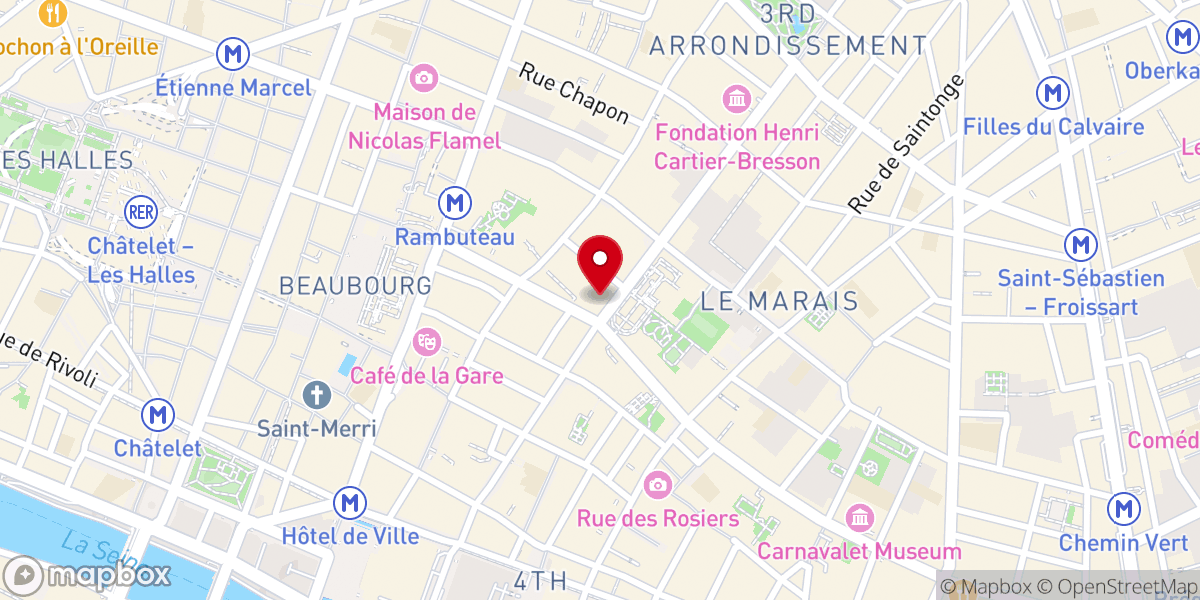Map showing location of Ancien Couvent de la Merci